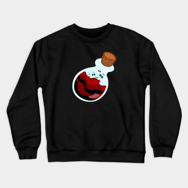 Black Cherry Crewneck Sweatshirt by traditionation